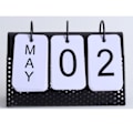 Miniatyrbilde 3 av 4: 1 stk. Jernkalenderbord Mesh Hull Kalender Skrivebordskalender