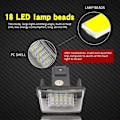 Miniatyrbilde 3 av 5: LED-skiltlys for bil 12V 3528SMD 6500K Xenon hvitt baklys L