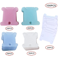 Miniatyrbilde 3 av 5: 100 stk plastspole skyttel broderikors skyttel for sying