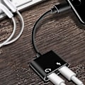 Miniatyrbild 2 av 3: Usb C-hörlursadapter 2 i 1-adapter 3,5 mm hörlursuttag och C