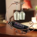 Miniatyrbillede 3 af 5: Retro Vinflaskeholder Vinstativ Champagne Flasker Stativ Glas