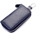 Miniatyrbillede 1 af 4: (Royal Blue) Herre Læder Nøgle Etui Ko Læder Lynlås Nøgle Etui-Gener