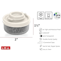 Miniatyrbilde 5 av 5: 40 ml, sett med 2, BPA-fri gjennomsiktig plast salt- og pepperbøsse