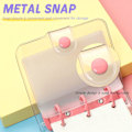 Miniatyrbillede 5 af 5: Transparent notesbog, ringbind, 2 sæt mini ringbind 3 ring