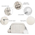 Miniatyrbillede 3 af 5: (Hvid) Dame Messenger Taske Lille Stilful Læder Crossbody Taske C