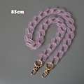 Miniatyrbillede 4 af 4: Pink - 1 stk., 2,5 cm bred, 85 cm lang, akrylkæde til kvinder