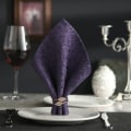 Miniatyrbillede 5 af 5: Servietring, 12 stk. runde servietringe og guld servietholder