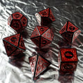 Miniatyrbilde 5 av 5: 7-delt polyhedral terningsett spill, dobbelt-farget polyhedral terningsett,