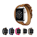 Miniatyrbilde 5 av 5: (Rosa og hvit) Egnet for Apple iwatch klokkestropp ekte le