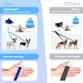 Miniatyrbilde 2 av 5: Dobbel hundekobbel, 360° roterbar refleksbånd, justerbar