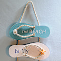Miniatyrbilde 3 av 4: Strand Flip Flops Dekor Flip Flops Veggdekor Treflip Flops De