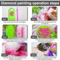 Miniatyrbilde 5 av 5: （40*60cm）Diamantmaleri 5d DIY Diamantmaleri Voksne Dyr P