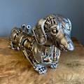 Pikkukuva 3 / 5: Teollinen goottilainen steampunk-mäyräkoira-koriste-esine