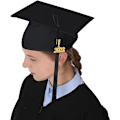 Miniatyrbilde 4 av 5: Gradueringskjole og -hatt for voksne L 2023 Unisex Svart