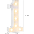 Miniatyrbild 2 av 5: Luminous Numbers Letters (1) Light Up Alphabet Lamp LED Letter Li