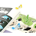 Miniatyrbillede 5 af 5: Sæt med 8 musiknoteklips, assorterede farver