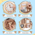 Miniatyrbilde 3 av 5: Travel Busy Board Montessori Aktivitetsbrett Sensorisk Aktivitetsbrett Woode