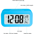 Miniatyrbild 2 av 5: (Blå) LCD Digital Väckarklocka, Smart Digital Väckarklocka med Te