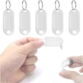 Miniatyrbilde 4 av 5: 10 stk. merker med nøkkelring, fargede nøkkelringer, plast ID-merker