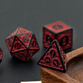 Miniatyrbilde 3 av 5: 7-delt polyhedral terningsett spill, dobbelt-farget polyhedral terningsett,