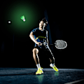 Miniatyrbillede 2 af 5: Blandet Relaxdays Lysende fjerboldsæt med 8 LED badmintonbolde