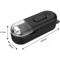 Miniatyrbillede 2 af 5: 2 i 1 Mini Sealer (Sort), Bærbar Plastikpose Sealer Pose Sealer