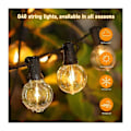 Miniatyrbild 3 av 4: 15M Utomhus LED-slingor med 25 E27 G40-lampor i plast IP44