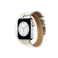 Miniatyrbilde 1 av 5: (Rosa og hvit) Egnet for Apple iwatch klokkestropp ekte le