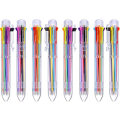 Miniatyrbillede 1 af 5: 8 stk. Multifarvede kuglepenne 8-i-1 Retractable Kuglepenne 8 Farver