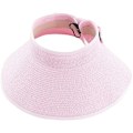 Miniatyrbilde 1 av 5: Rosa sammenleggbar sommerhatt for kvinner med sammenleggbar bred brem