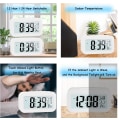 Miniatyrbild 4 av 5: (Vit) LCD Digital Väckarklocka, Smart Digital Väckarklocka med T