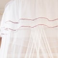 Miniatyrbilde 3 av 5: (Hvit) Dome Myggnetting, Elegant Blonder Prinsessehimmel Sengetøy w
