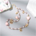Miniatyrbillede 3 af 5: 1 stk. Pink Crystal Anti-lost Telefon Charm Kæde, Nøglering Lanyard P