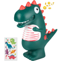 Miniatyrbild 1 av 5: Grön spargris för barn - Original dinosaurie spargris för flickor