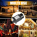 Miniatyrbilde 5 av 5: 2x 31V 6W LED Strømforsyningstransformator, IP44 Blinkende Lavspenningsdriveradapter m