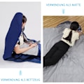 Miniatyrbilde 2 av 4: Marineblå - Vanntett rektangulær sovepose med kompresjon