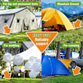 Miniatyrbilde 5 av 5: 20 stk teltplugger faste spiker bakkeplugger camping sandplugger 18