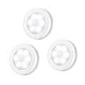 3PCS (positivt vitt ljus) Rörelsesensor Nattlampa, Rörelselampa