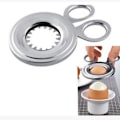 Miniatyrbilde 2 av 5: Egg Cover Cutter i rustfritt stål, eggeåpner i rustfritt stål, eggeskjærer, eggesaks, eggeskallfjerner, kjøkkenredskap