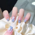 Miniatyrbillede 2 af 4: 24 stk. Ice Mint falske negle, fransk manicure falske negle, Stic