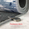 Miniatyrbilde 3 av 4: Maskinvaskbar rund teppe, enkel geometrisk stil absorberende