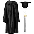 Pikkukuva 1 / 5: Esikoulu Toga Diploma Toque Lapsi Valokuvaus Asu musta