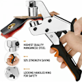 Miniatyrbild 2 av 5: Presenning Ögle Tång, 300 Pack Öglor (Ø 10 mm), Bärbar Ögla
