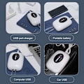 Miniatyrbilde 3 av 3: Akvarieluftpumpe Oppladbar Bærbar Akvarieluftpumpe USB Inf