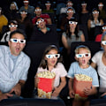 Miniatyrbilde 5 av 5: 10 par røde og blå 3D-briller i papir for filmdekorasjon