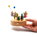 Miniatyrbilde 4 av 4: Innovative Scenarios Tre Musikboks i Tre, Første Kreative Musikboks Håndsveiv Dekorativ Treboks Gave og Dekorasjonside for Bursdag, Jul - Bjørn Kanin Steiner