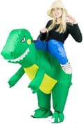 Unisex uppblåsbara dinosauriedräkt för barn