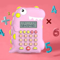Miniatyrbilde 2 av 5: Barnekalkulator, Rosa Dinosaur Shape Kalkulator, Matematikkspill Smart