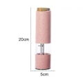 Miniatyrbillede 2 af 4: 2 stk. pink elektrisk salt- og peberkværnsæt batteridrevet S