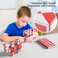 Miniatyrbild 5 av 5: 1 Pack (Röd) Magisk orm med 72 block, Magic Snake Cube Twist P